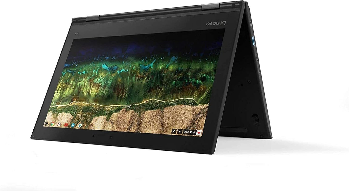 Lenovo 500e Chromebook 2-in-1 | 11.6inch HD Touchscreen| 4 GB RAM, 32GB. Chrome OS. Renewed.