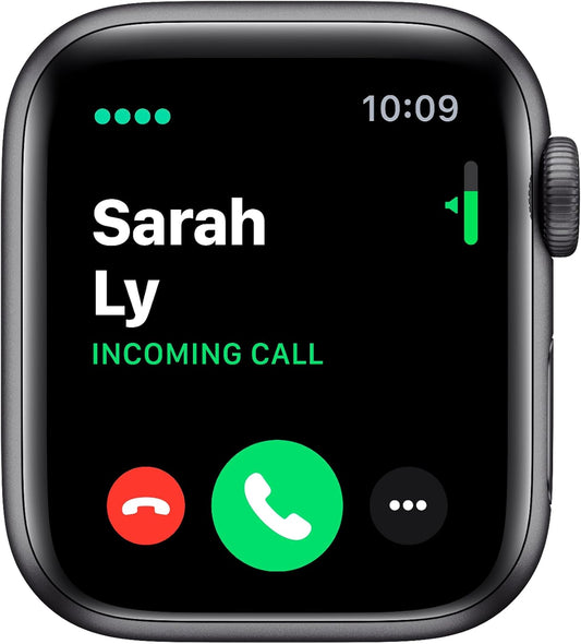 Apple Watch Series 5, 44mm, GPS + Cellular, Space Gray Aluminum Case. RENEWED