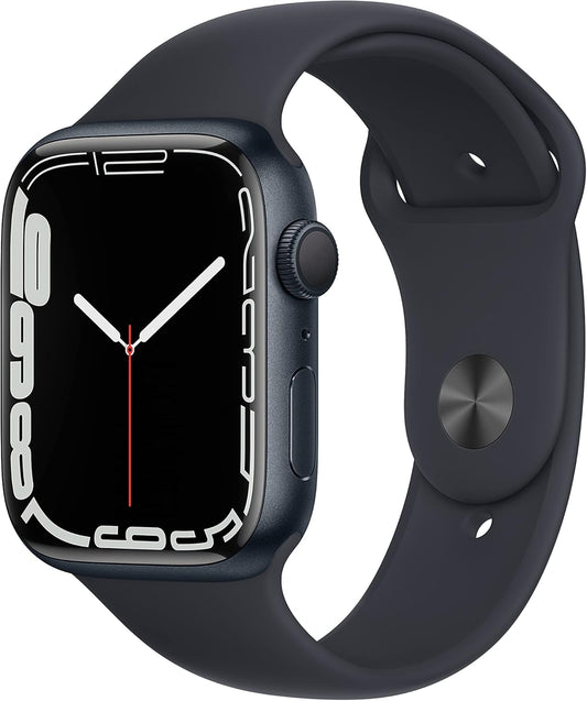 Apple Watch Series 7 (GPS, 45mm) Smart watch - Midnight Aluminium. Renewed