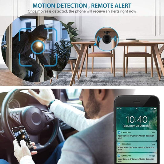 Mini WiFi Hidden Camera with Video Live Feed, HD 1080P Home Security Camera.