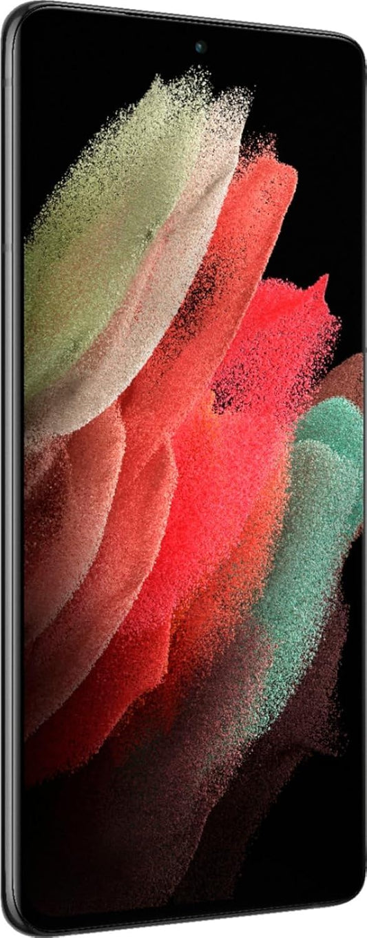 SAMSUNG Galaxy S21 Ultra 5G (SM-G998U1 256GB 12GB RAM, Phantom Black). Renewed