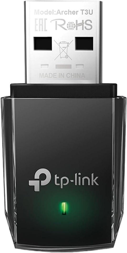 TP-Link USB WiFi, Dual Band Wireless Network Adapter for PC| Desktop| WiFi Dongle.