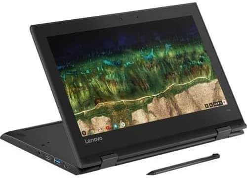 Lenovo 500e Chromebook 2-in-1 | 11.6inch HD Touchscreen| 4 GB RAM, 32GB. Chrome OS. Renewed.