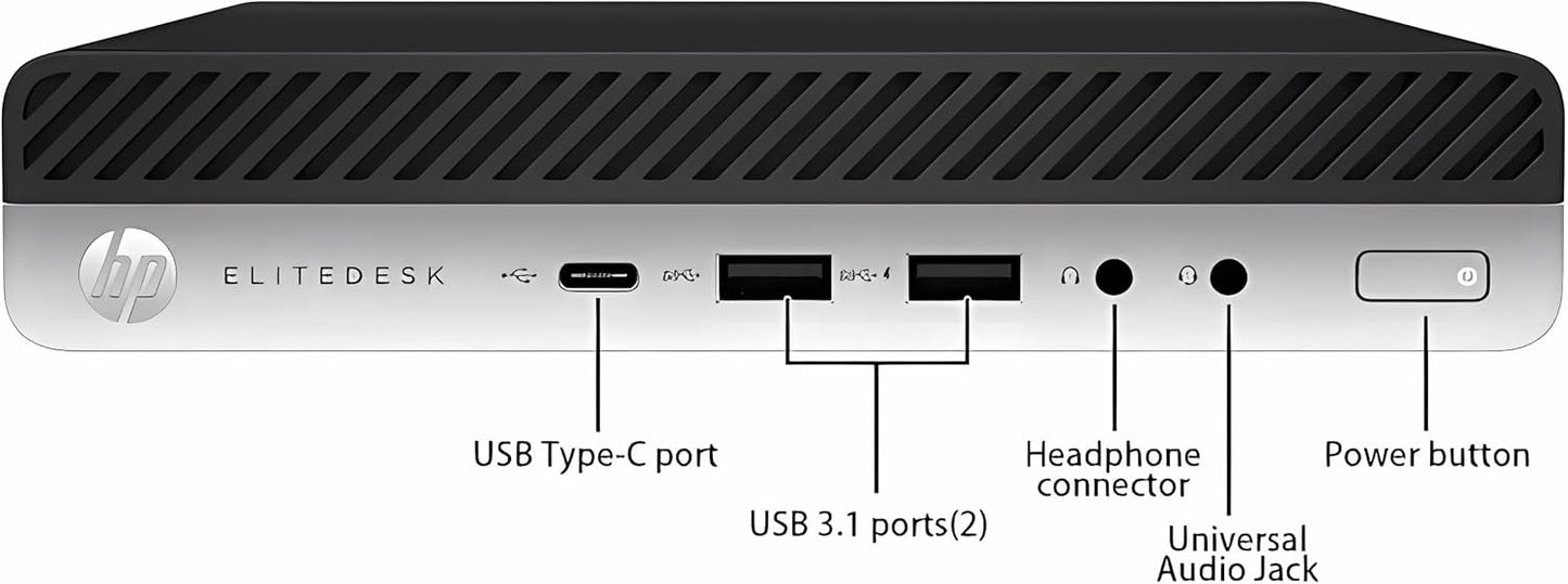 HP EliteDesk 800 G3 Mini Desktop Computer Core i5-7th Gen| 8GB RAM| 512B SSD| Windows 11 Pro. RENEWED