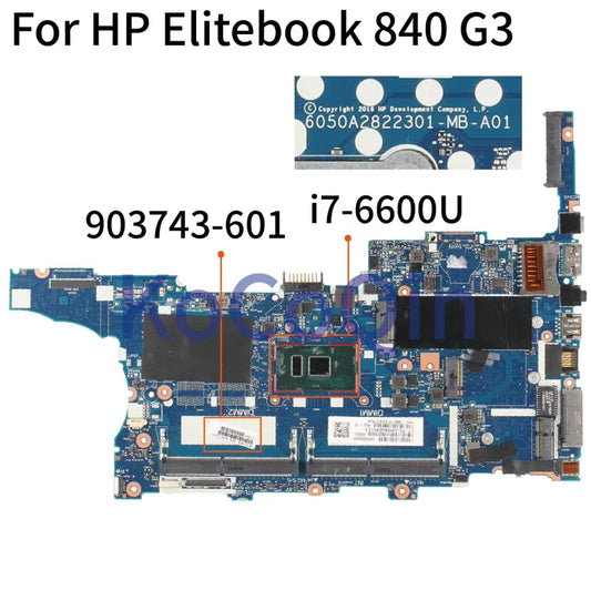HP EliteBook 840 G3 Laptop Motherboard Intel I7 6th gen Replacement.