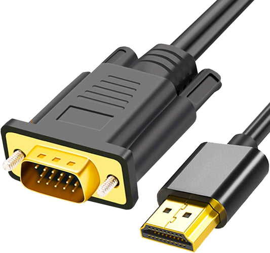 HDMI to VGA  Monitor Cable (Male to Male) Compatible for Desktop, Laptop| 1.8M