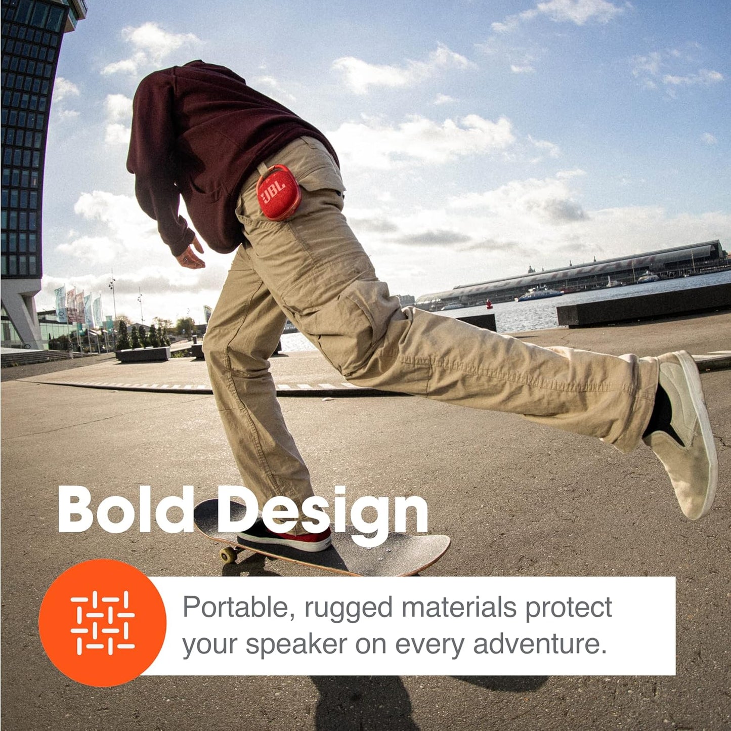 JBL Clip 4 Portable Bluetooth Speaker| Waterproof & Dust Resistant.
