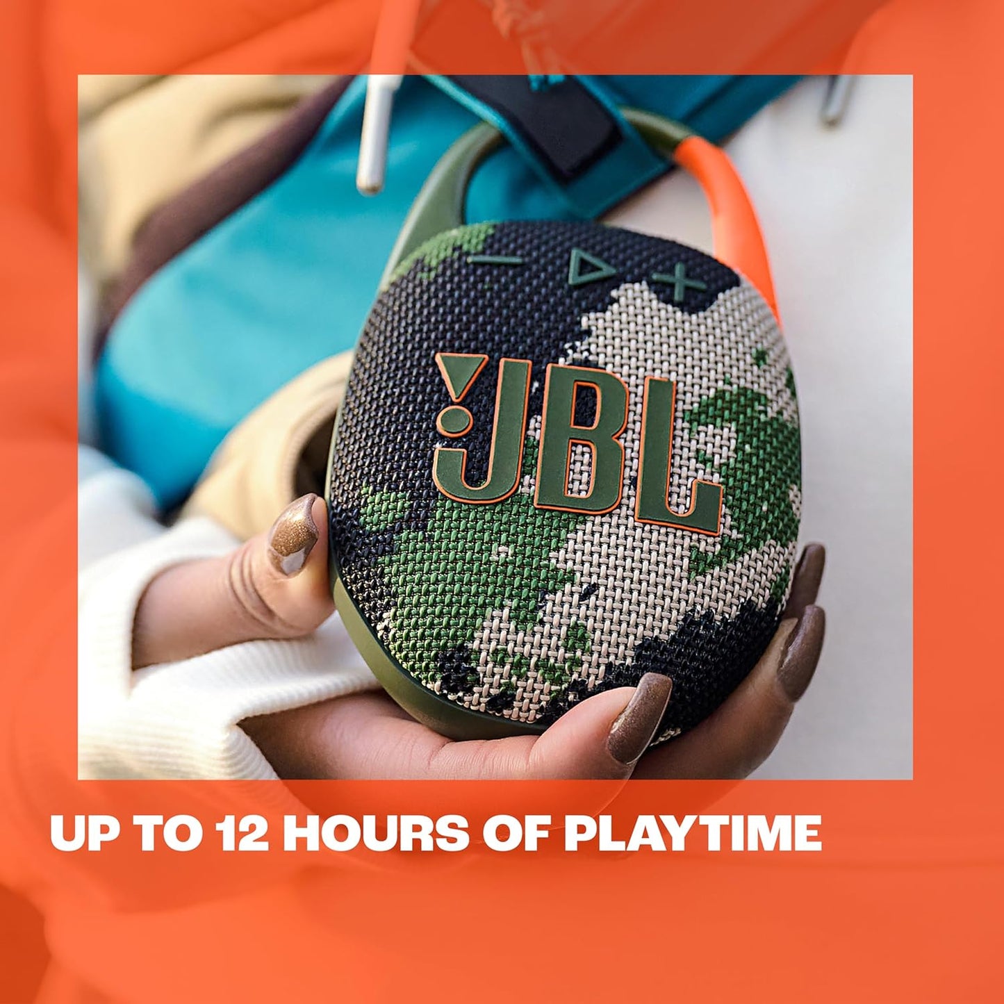 JBL Clip 5 - Ultra-Portable, Waterproof & Dustproof Bluetooth Speaker.