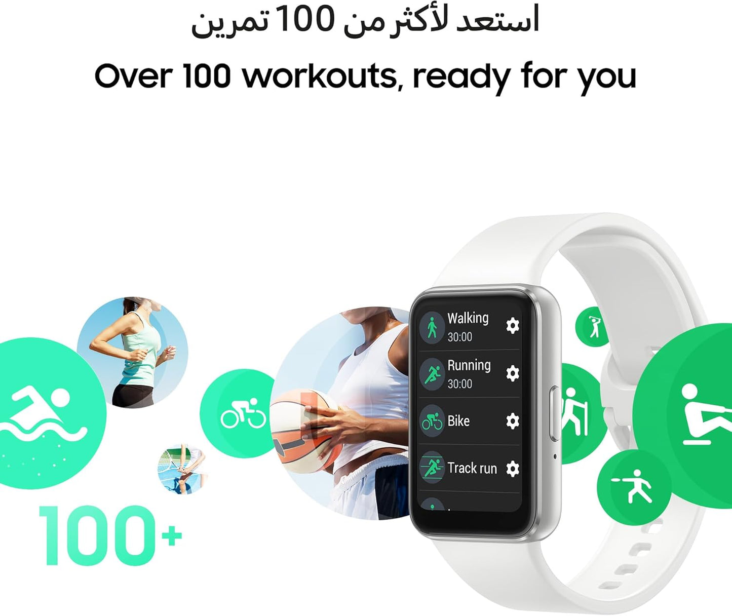 Samsung Galaxy Fit3 Smartwatch, Exercise and Sleep Tracking, Fall Detection.