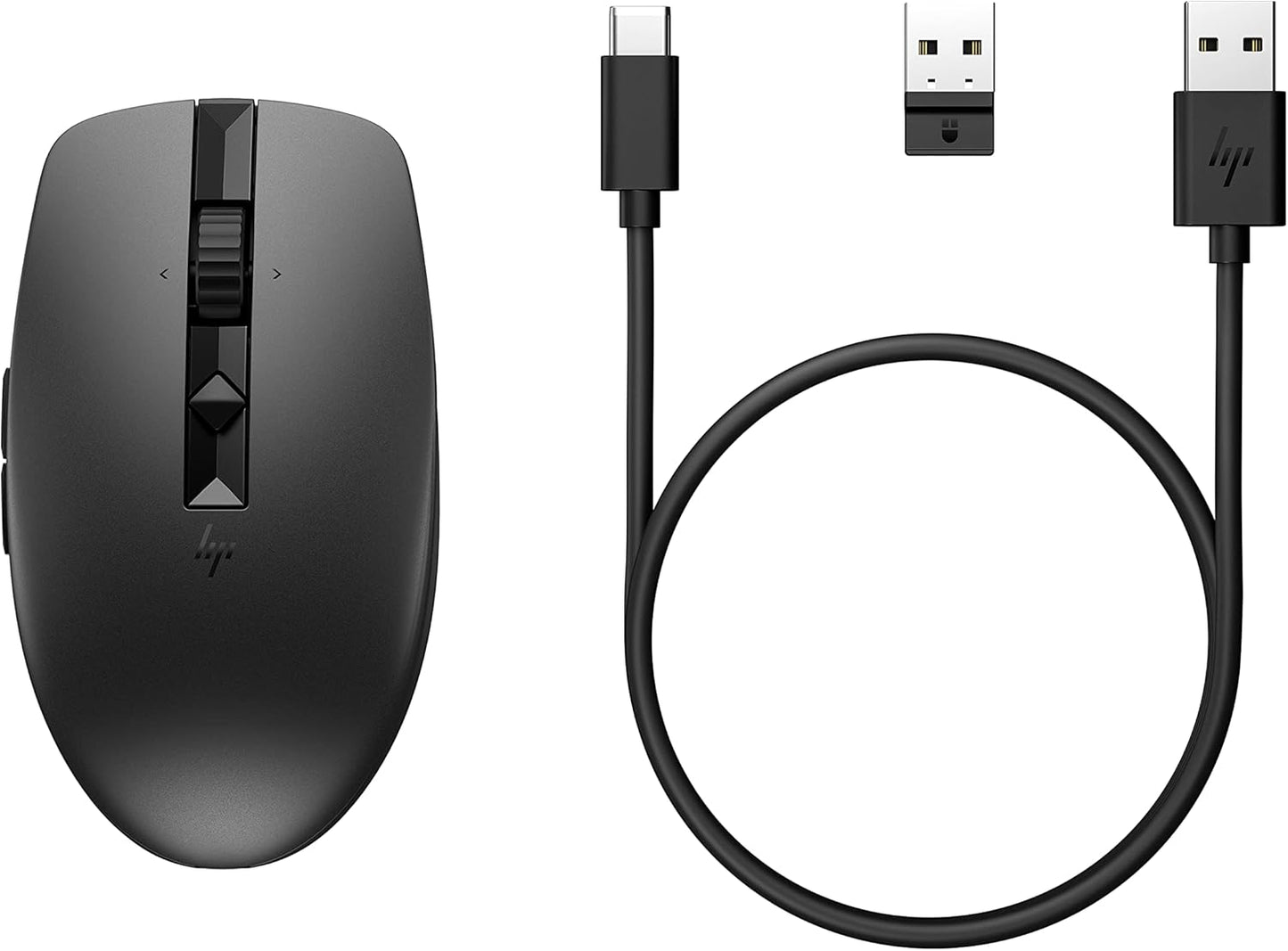 HP 710 Mouse | Rechargeable via USB-C | 6 Buttons | 3000 DPI| 2.4GHz Dongle or Bluetooth