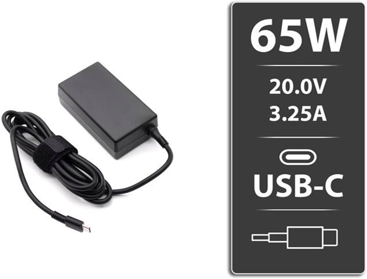 HP Laptop Original Type C Charger| 65W| Universally compatible with USB-C smartphones