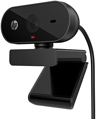 HP PC Webcam 320, 1080p FHD webcam, Compatible with Chrome Built-in Microphone.