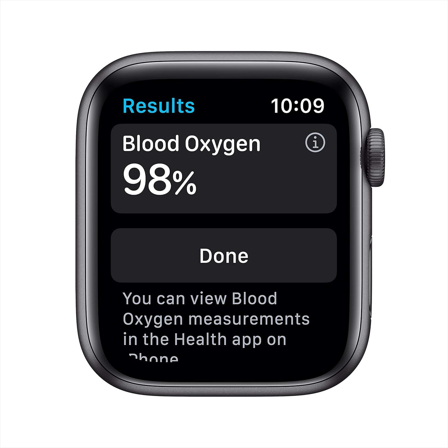 Apple Watch Series 6 (GPS, 40mm) - Space Grey Aluminium Case with Black Sport Band (Renewed)