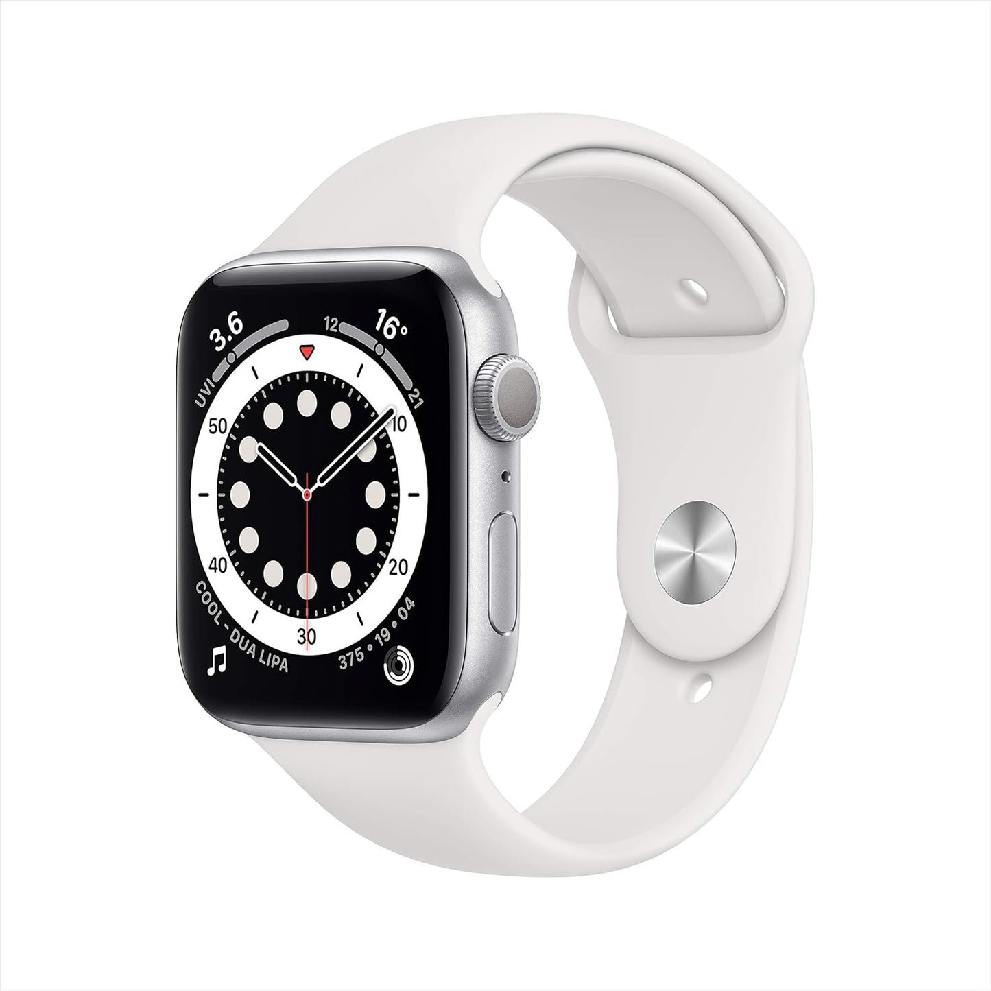 Apple Watch Series 6 (GPS, 40mm) - Space Grey Aluminium Case with Black Sport Band (Renewed)