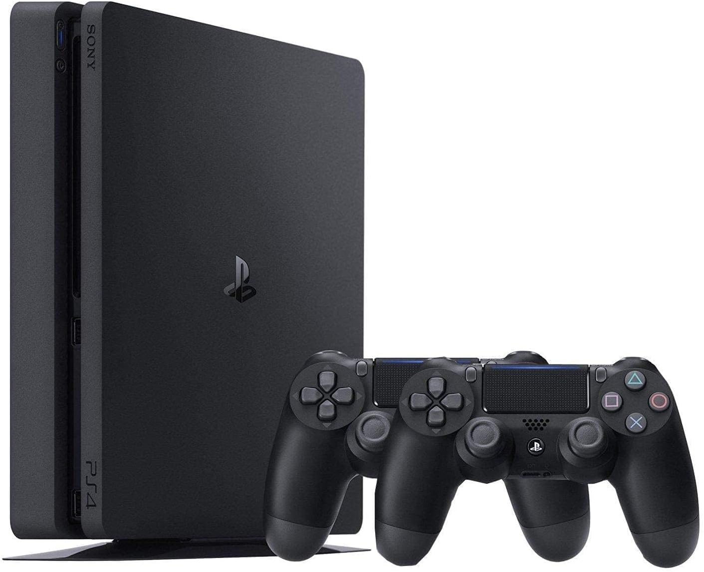Sony PlayStation 4 Console with 2 Dualshock Controller 1TB. Black
