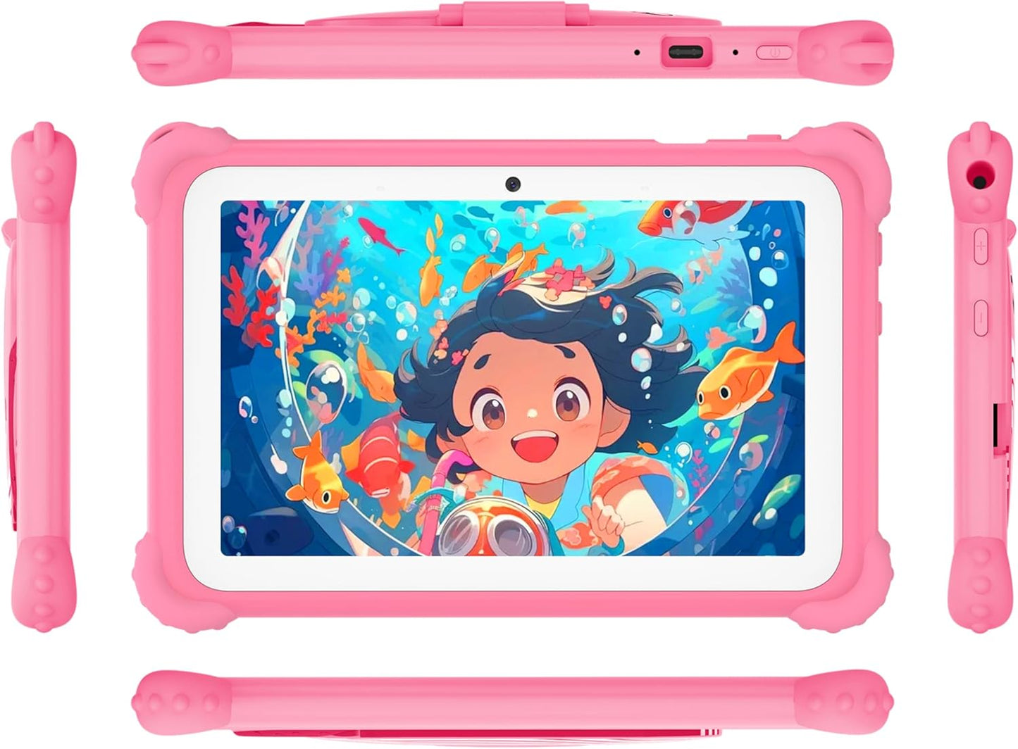 Atouch Q42 Kids Tablet with Writing LCD - 7" Android Tablet with 8GB RAM, 256GB 5G WiFi.