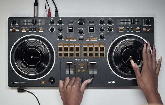 Pioneer DJ DDJ-REV1 Scratch-style 2-channel DJ controller for Serato DJ Lite