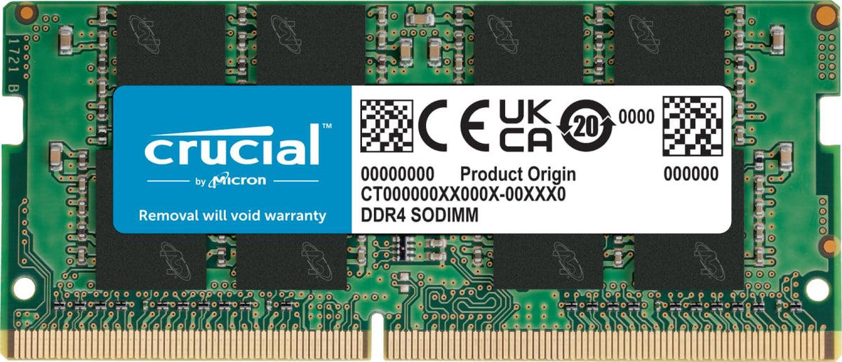 Crucial  RAM 16GB DDR4 SODIMM 260-pin 1.2V Laptop Memory.