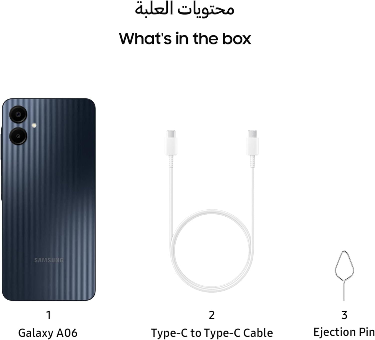 Samsung Galaxy A06 LTE, Android Smartphone, Dual SIM Mobile Phone, 4GB RAM, 128GB Storage.