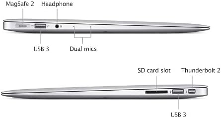 MacBook Air A1466 2015| 13.3-Inch HD| Core i5| 8GB RAM| 128GB SSD| Renewed