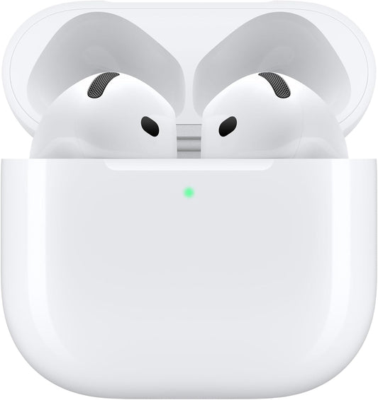 Apple AirPods 4 Wireless Earbuds|  Headphones Personalized Spatial Audio.