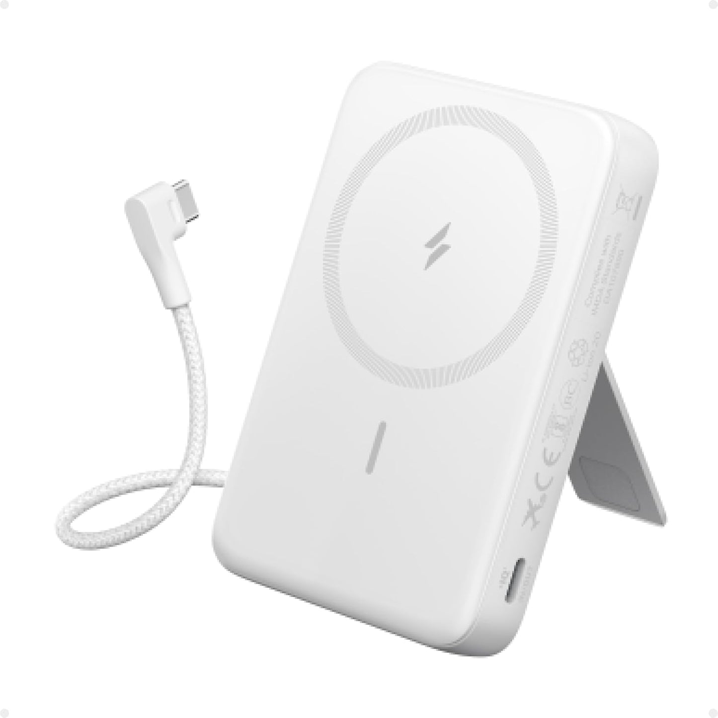 Anker Zolo Magnetic Power Bank, 10,000mAh with Wireless Portable Charger 30W Fast Charging.