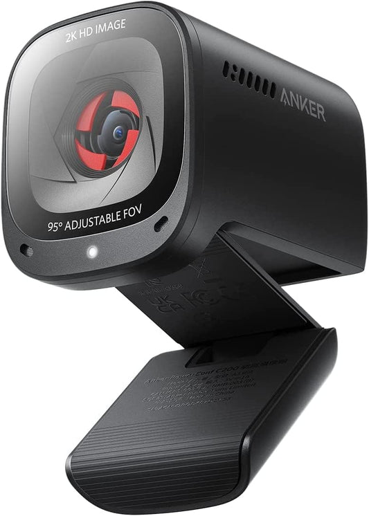 Anker C200 2K Webcam| for Laptop| with AI-Noise Canceling Microphones| Built-in Privacy Cover