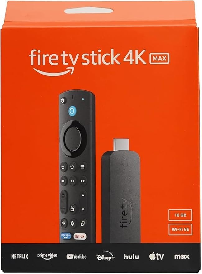 Fire TV Stick 4K MAX 16 GB global version with New Voice Remote, Plays up to 4K