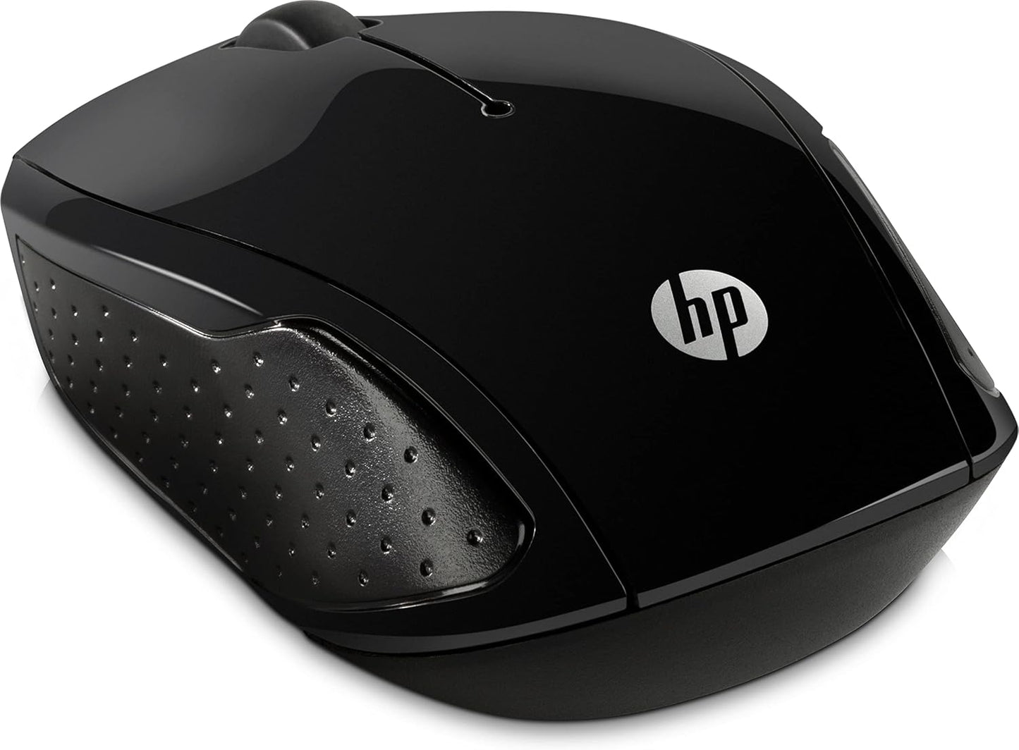 HP 200 Black 2.4 GHz USB Wireless Mouse with Red LED 1000 DPI Optical Sensor.