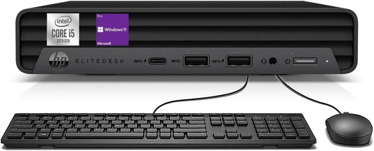 HP EliteDesk 800 G6 Mini Desktop| Core i5-10th Gen| 8GB RAM| 256GB SSD| Renewed