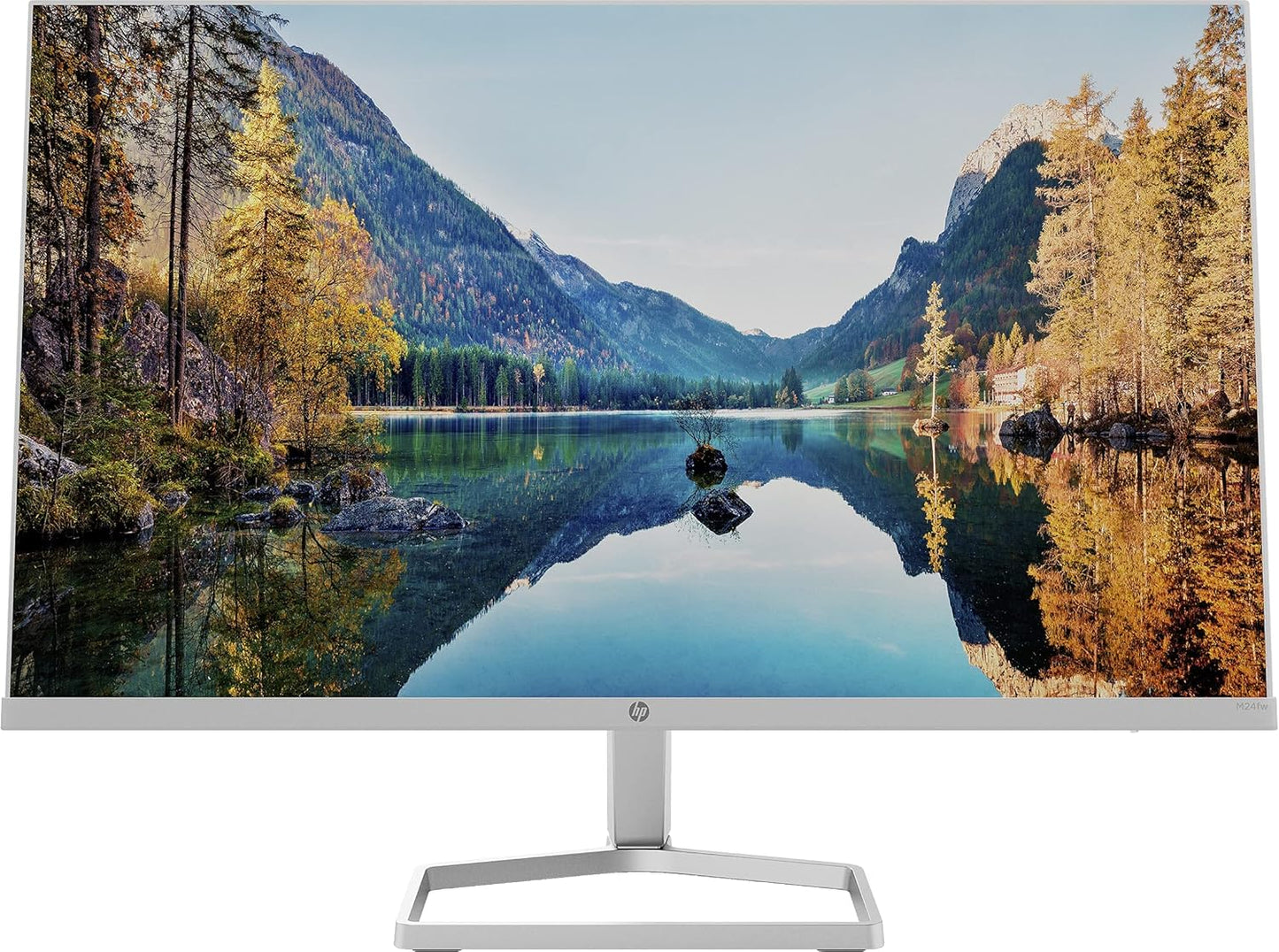 HP M24fw Full HD  24 inches, IPS LCD Monitor with AMD FreeSync - Silver White