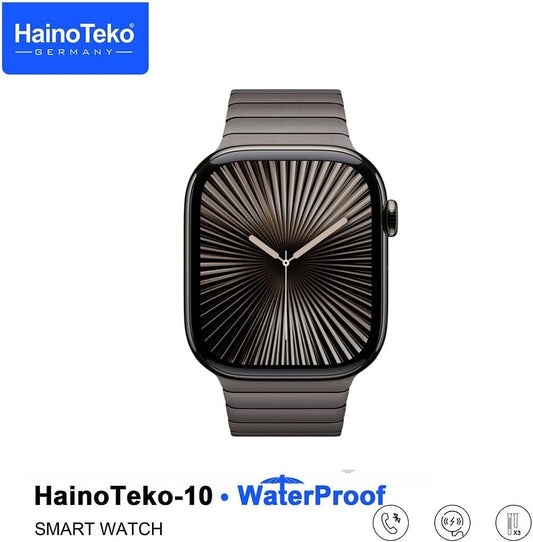 HainoTeko Waterproof Smart Watch  AMOLED Display Voice Assistant Social.