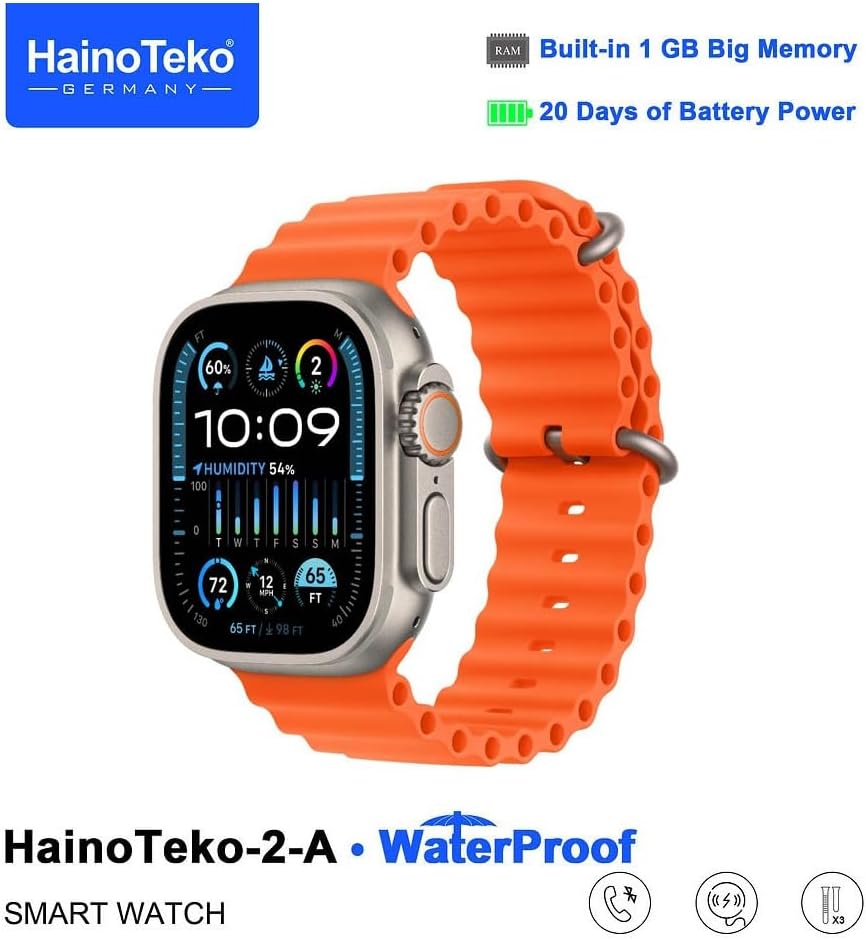 HainoTeko Germany Smartwatch With Waterproof Full Screen AMOLED Display 20.
