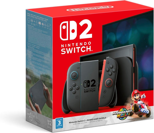 Nintendo Switch 2 Console + Mario Kart World Bundle. International Version New.