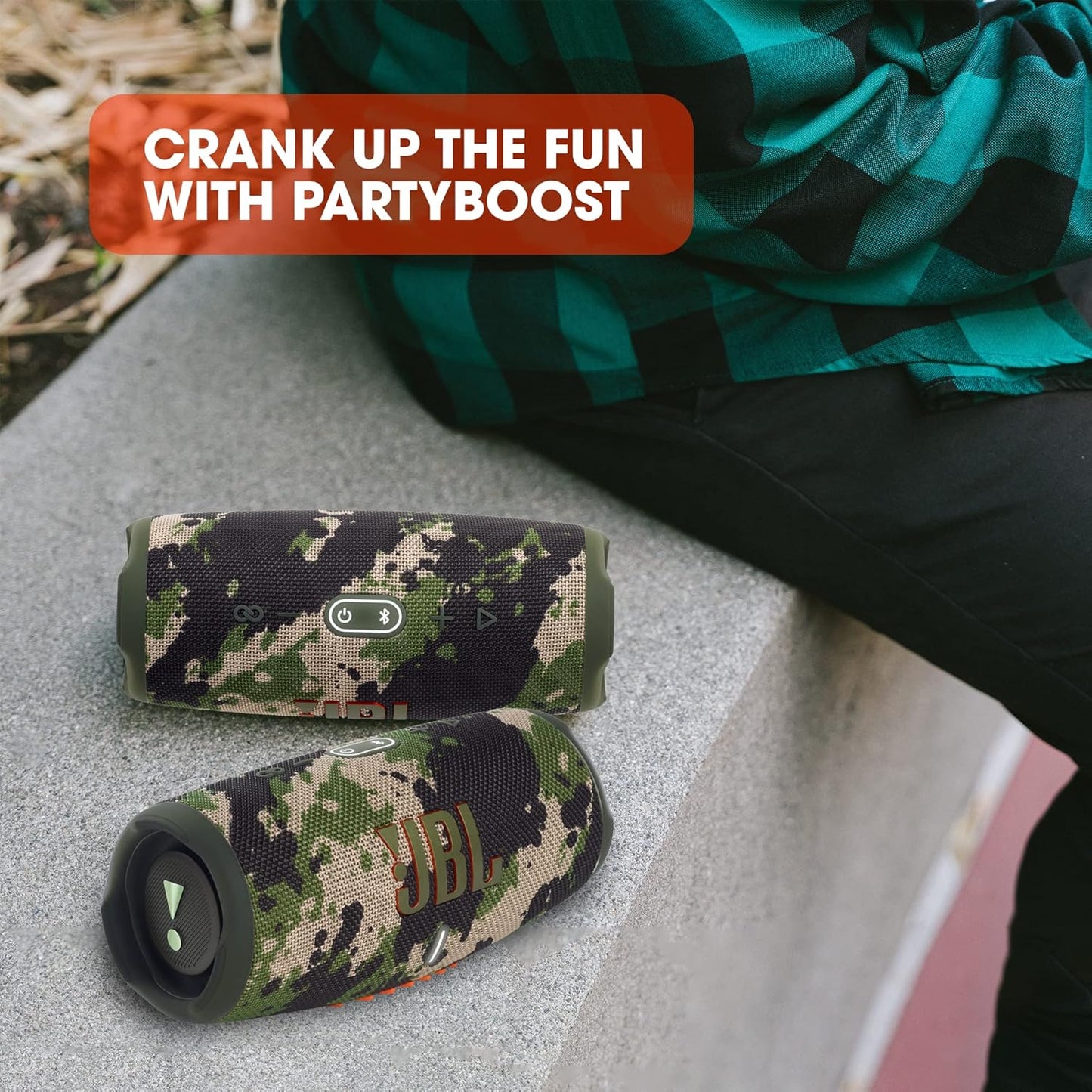JBL Charge 5 - Portable Bluetooth Speake| Deep Bass| Ip67 Waterproof And Dustproof. camouflage