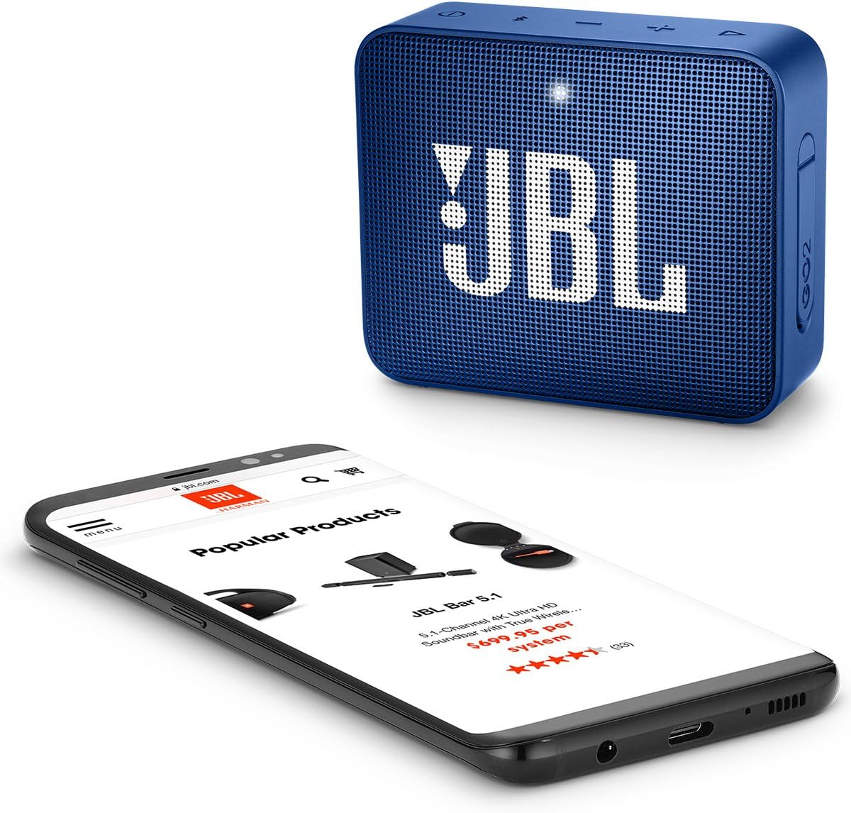 JBL Go Essential Portable Waterproof Speaker|  IPX7 Waterproof.