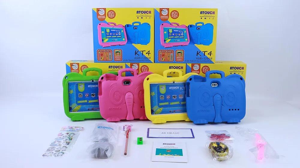 Atouch Education KT4 Smart Android Kids Tablet,7Inch Display| WIFI| With EVA Case.
