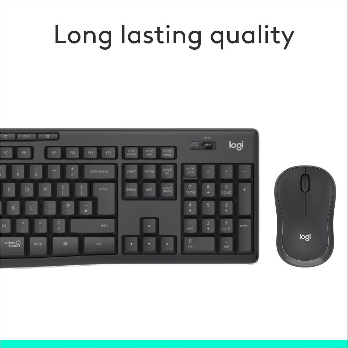 Logitech MK295 Silent Wireless Mouse & Keyboard Combo with SilentTouch Technology.