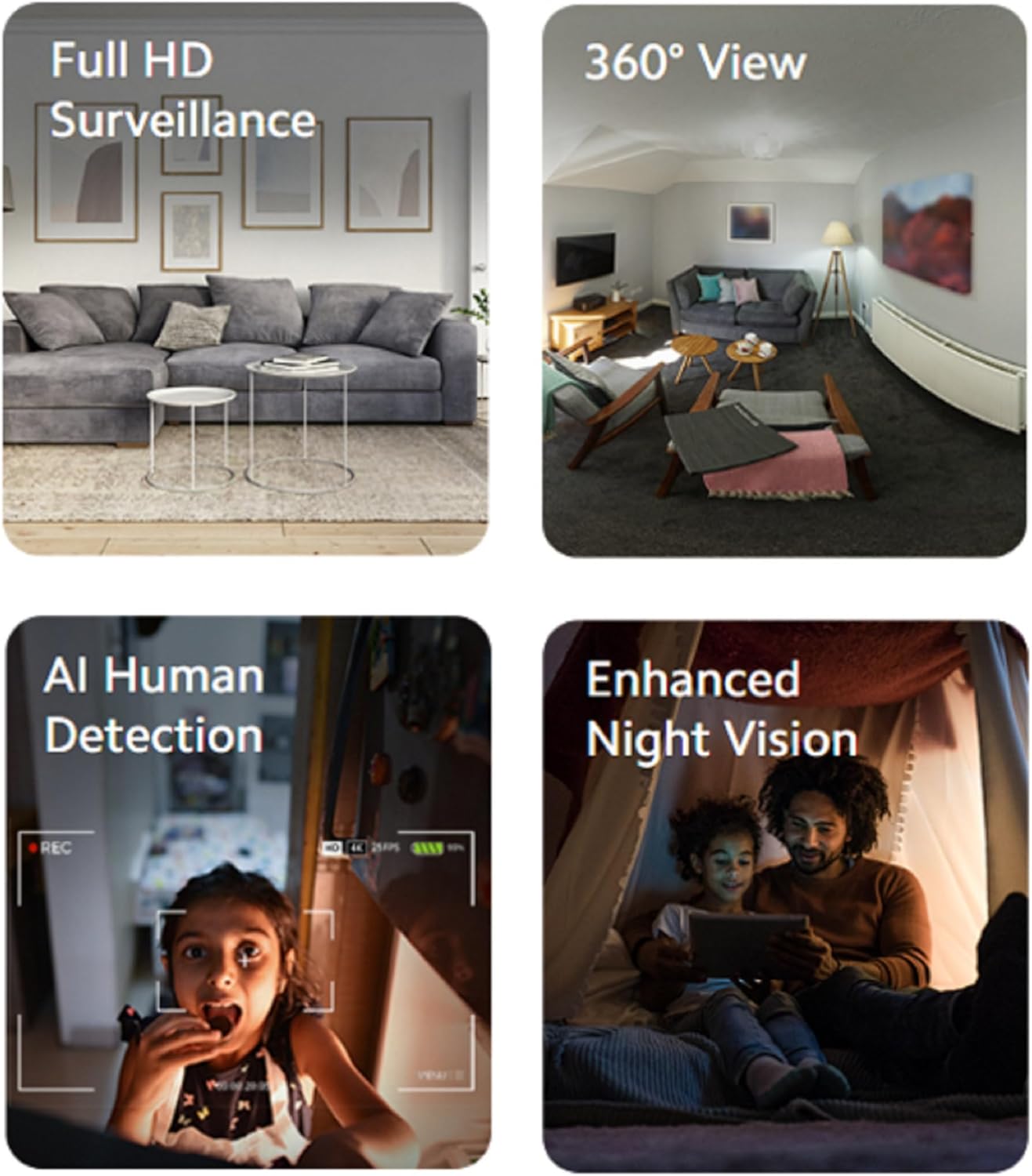 Xiaomi MI Wireless Home Security Camera | Full HD Picture | 360 View | 2MP | AI Powered.
