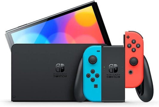 Nintendo Switch OLED portable game console 17.8 cm (7) 64 GB Touchscreen WiFi Blue Red