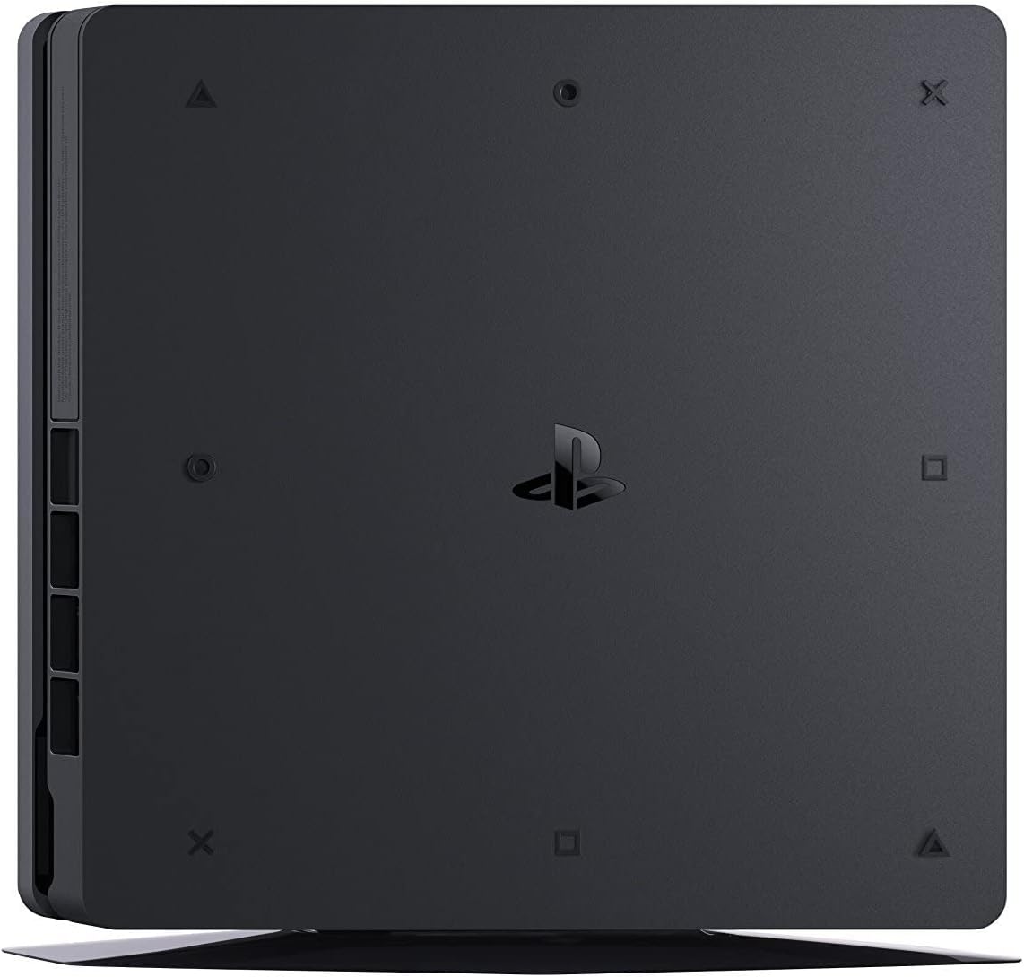 Sony PlayStation 4 Slim Console| 500GB |  with 2 DualShock Controller| Jet Black. Renewed