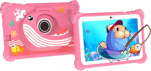 Atouch Q42 Kids Tablet with Writing LCD - 7" Android Tablet with 8GB RAM, 256GB 5G WiFi.