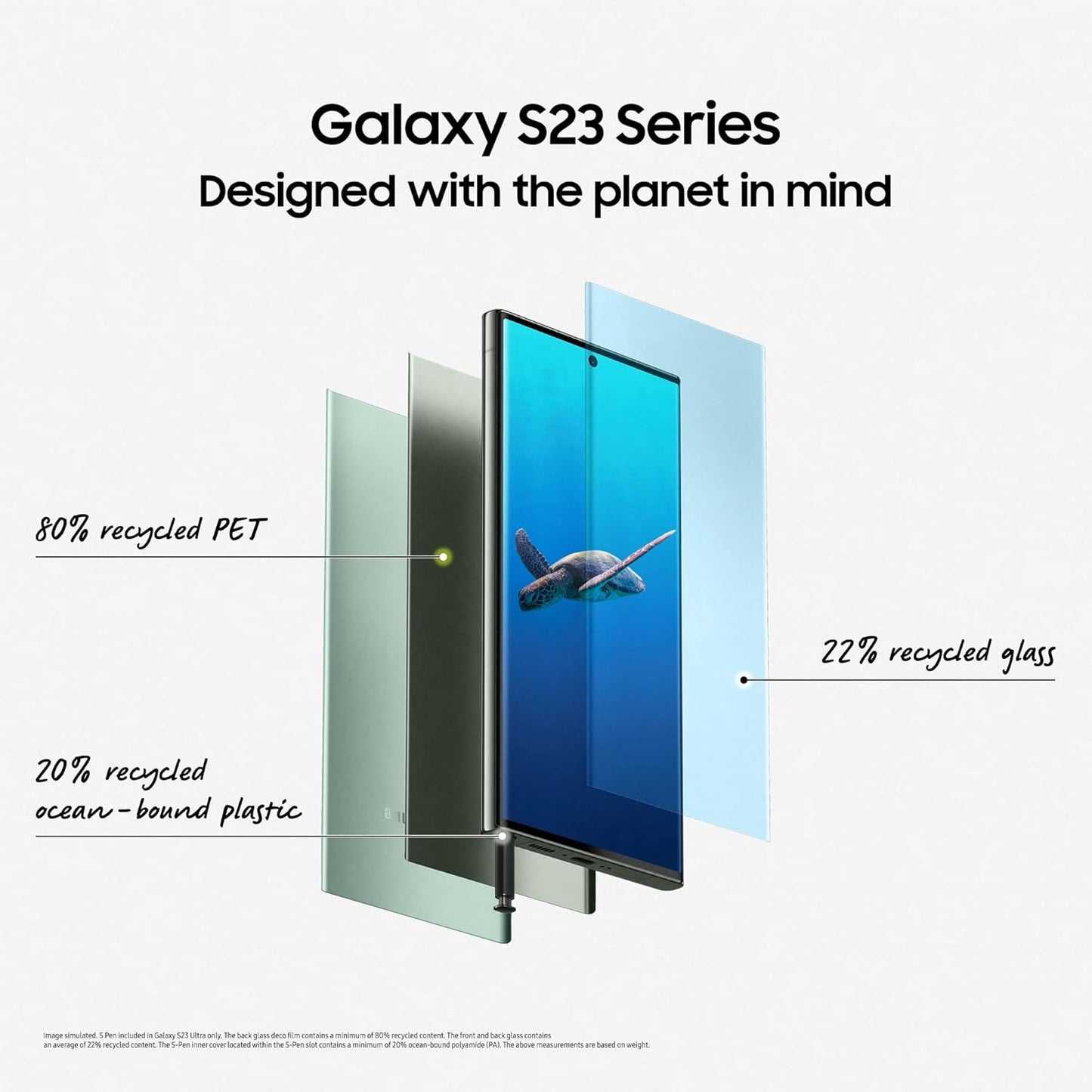 Samsung Galaxy S23 Ultra, 12GB RAM 256GB |5G eSim and 1 Physical sim| Android 15. Renewed