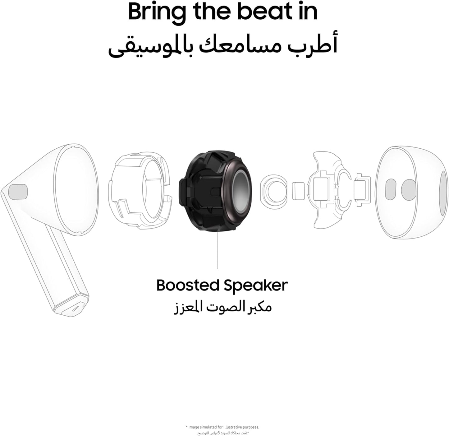 Samsung Galaxy Buds3, Silver, Wireless Bluetooth Earbuds with ANC.