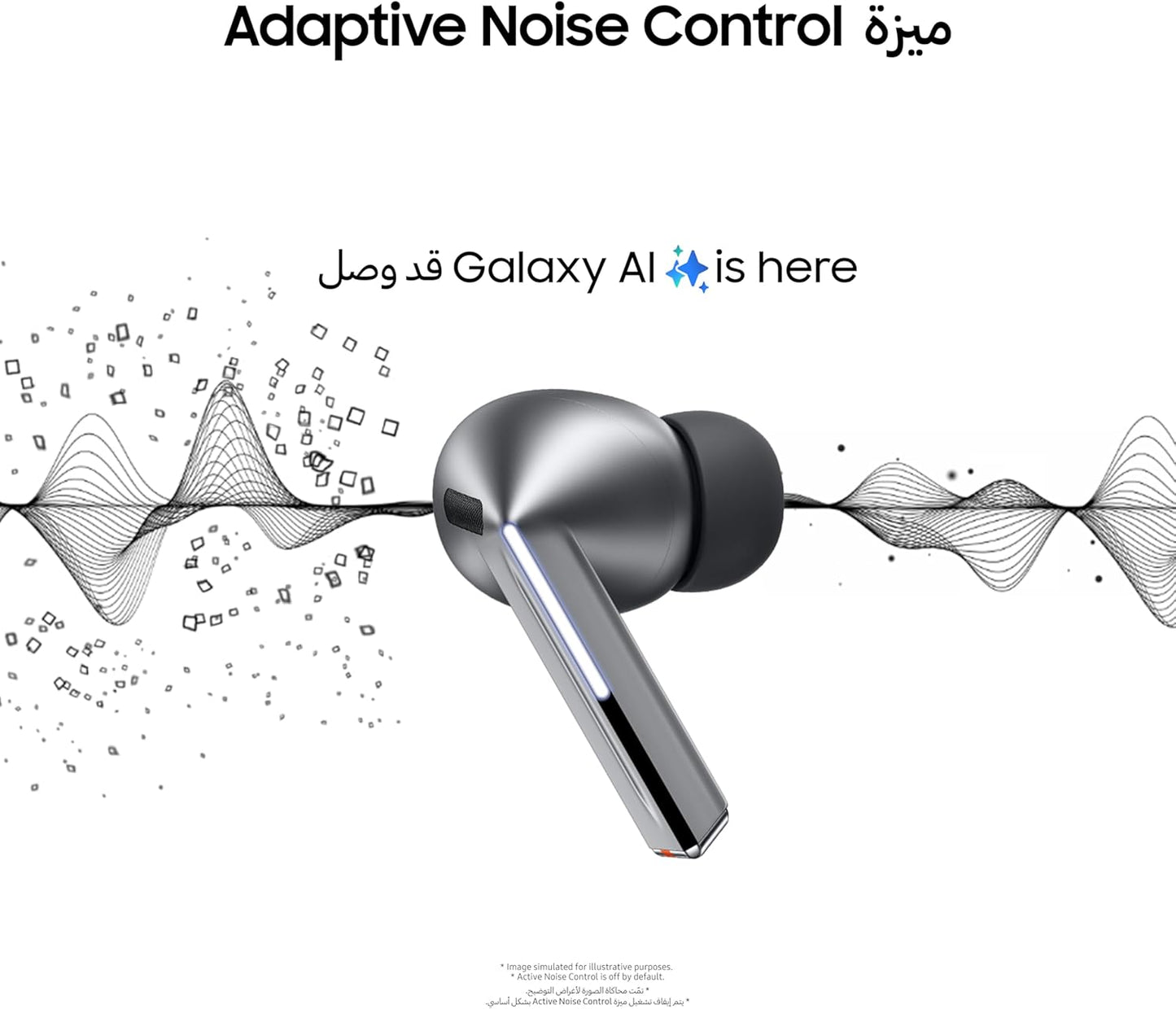 Samsung Galaxy Buds3 Pro Wireless Bluetooth Headphones, Active Noise Canceling (ANC).