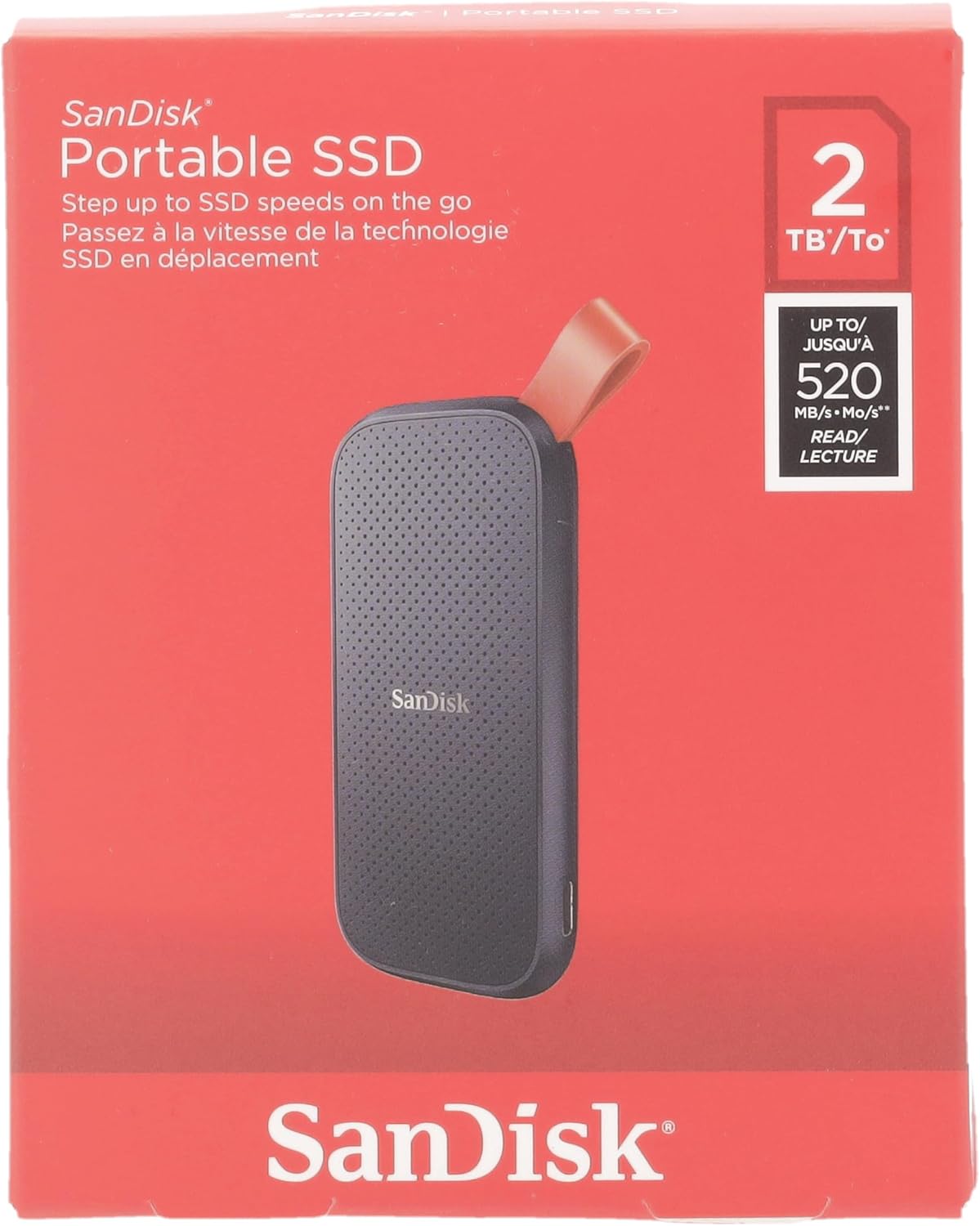 SanDisk 2TB Portable SSD - Up to 800MB/s, USB-C, USB 3.2 Gen 2