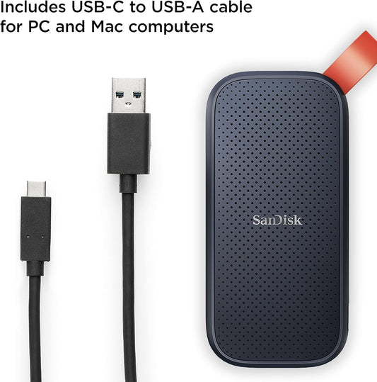 SanDisk 2TB Portable SSD - Up to 800MB/s, USB-C, USB 3.2 Gen 2