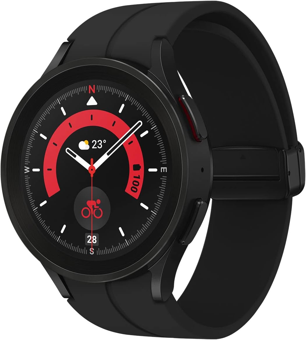 Samsung Galaxy Watch5 Pro 45mm Bluetooth Smart Watch, Black Titanium
