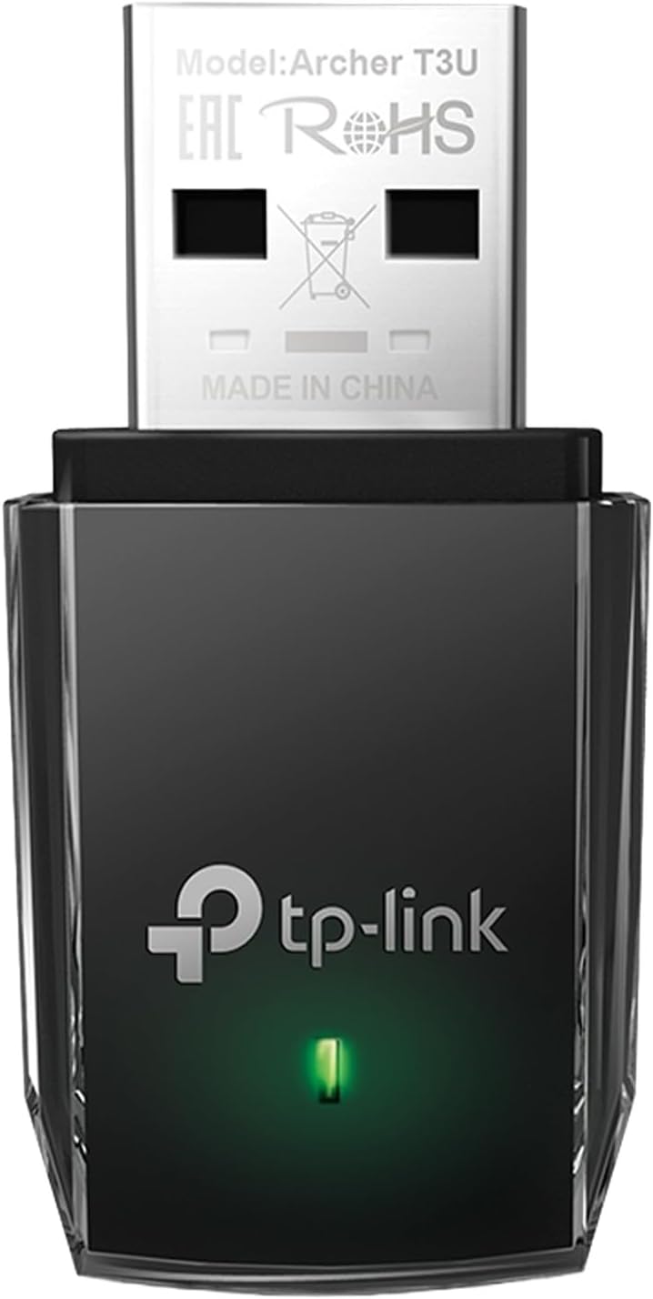 TP-Link  USB WiFi, Dual Band Wireless Network Adapter for PC| Desktop| WiFi Dongle.