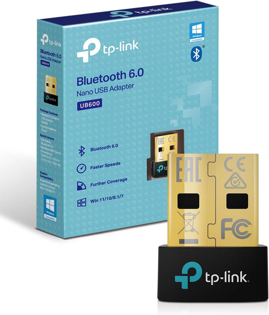 TP-Link UB600 USB Bluetooth  6.0 Adapter Dongle  Plug & Play for computer. Windows 11/10